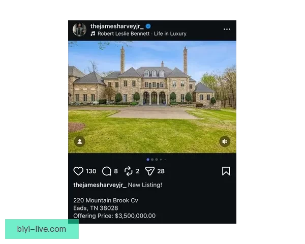 莫兰特挂牌出售孟菲斯豪宅 要价达三百五十万美元